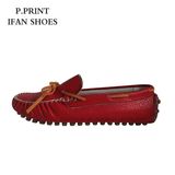 Fashion Lady Moccasin Gommino Leather Driving Shoes