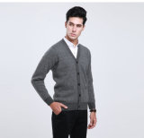 Yak Wool /Cashmere V Neck Cardigan Long Sleeve Sweater/Clothing/Knitwear/Garment