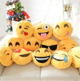 32*32cm Emoji Smiley Emoticon Yellow Roundstuffed Plush Soft Toy Pillow