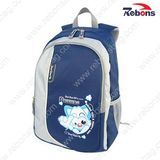 Navy Polyester Fabric Teen Children Boy Backpack School Bags