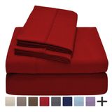 100% Luxury Soft Microfiber 4-Pieces Bed Sheet Bed Linen