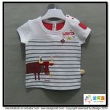 Round Neck Baby Clothes Combed Cotton Baby T-Shirt