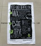 Promotional Custom Printed White 100% Cotton Kitchen Tea Towel