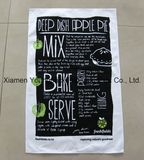 Promotional Custom Printed White 100% Cotton Kitchen Tea Towel