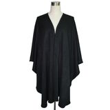 Women Fashion Black Acrylic Knitted Long Shawl (YKY4109-1)