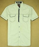 Men Polo Fashion Cotton Clothes Garment Pocket Shirt