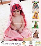 100% Cotton Children Hooded Towel Baby Cape Df-9282