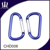 Wholesale D Type Aluminum Climbing Spring Carabiner Hook