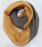 Lady Fashion Acrylic Mohair Knitted Winter Warm Infinity Scarf (YKY4183)