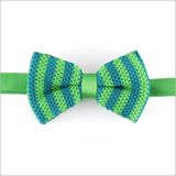 Stylish Light Green Silk or Polyester Knitted Bow Tie Male Female Boy Baby Shild Bow Tie (YWZJ 53)