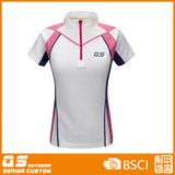 Women's Half Zipper Sport Running T-Shirt