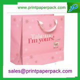 Elaborate Folding Carrier Gift Apparel Customized Kraft Paper Bag