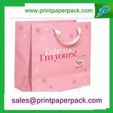 Elaborate Folding Carrier Gift Apparel Customized Kraft Paper Bag