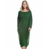 2017 Long Viscose Pullover Dress Knitting Sweater Factory