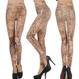 Seamless Leopard Denim Slim Pencil Pants (20234)