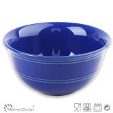 Elegant Shiny Blue Ceramic Bowl