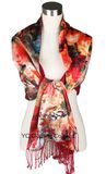 Wholesale Colorful Ladies 100% Silk Neck Scarf