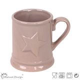 325ml Stoneware Star Embossed Beer Mug