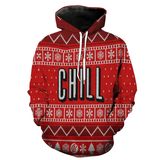 Chirstmas Red Fleece Long Sleeve Men Jacket Coat Garment Clothes Hoody