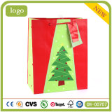 Christmas Green Tree Patten Gift Paper Bag.