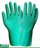 Latex Rubber Chemical Resistant Anti Slip Cotton Liner Work Gloves