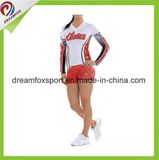 Long Sleeves Women tights Custom Sublimation Cheerleader Uniforms Practice Wear