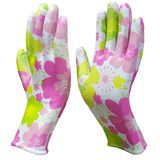 Colored PU Coated Safety Hand Work Glove