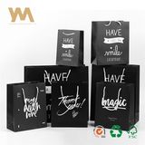 Wholesale Custom Printing Black Paper Bags