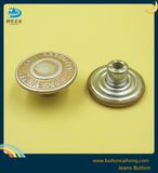 Metal Brass Button for Jeans with Single Pin for Jeans Jacket