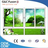 Reflective Tempered Glass Aluminium Sliding Window with Mosquito Net