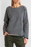 2017 Classic Designs Striped 100% Cotton Wome Long Sleeve Women T Shirt