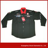 Long Sleeve Racing Pit Crew Team Shirt with Your Logos (S27)