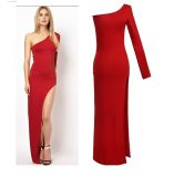 High Quality Latest Design One Shoulder Women Evening Dress