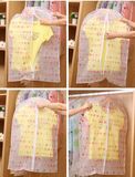 Customized Printing Clear Suit Zip Lock Garment Bag with Window