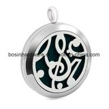 Music Stainless Steel Essential Oil Floating Locket Charm