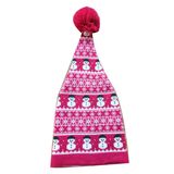 Ladies Snowman Jacquard Xmas Hat Cap