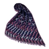 Women's 220*70cm Acrylic Viscose Reversible Cashmere Like Winter Warm Knitted Woven Shawl Scarf (SP259)