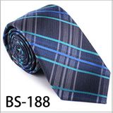 New Design Fashionable Silk/Polyester Check Tie (BS-188)