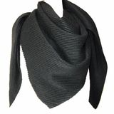 Cashmere Pleated Triangle Shawl