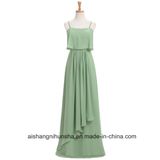 Bridesmaid Dresses Long Chiffon with Pleat Floor-Length Bride Banquet Dress