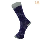 Men's Blue Cotton Socks