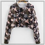 OEM Fashionable Pullover Trendy Casual Sport Wear Custom Woman Fitness Hoodie