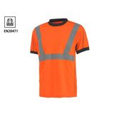 Hi Vis Workout Clothing Fit Polyester Shirt