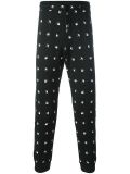 Men's All Over Printing Trousers in Black