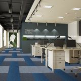 He - 1/10 Gauge Polypropylene Bcf Flat Loop Jacquard Carpet Tile with Bitumen Backing