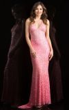 Pink Cocktail Dress Evening Gown Sequins Glitter Prom Dress C48848