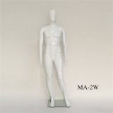 High Quality White Male Dummy with Glass Base