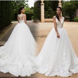 Lace Corset Bridal Ball Gowns Puffy Wedding Dress Mrl2887