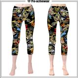 Workout Custom Supplex Yoga Activewear Nylon Capri Pants