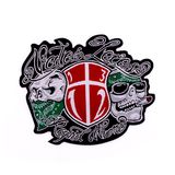 Customized Cool Clothing Embroidery Badge School Twill Lapel Pin Shoes